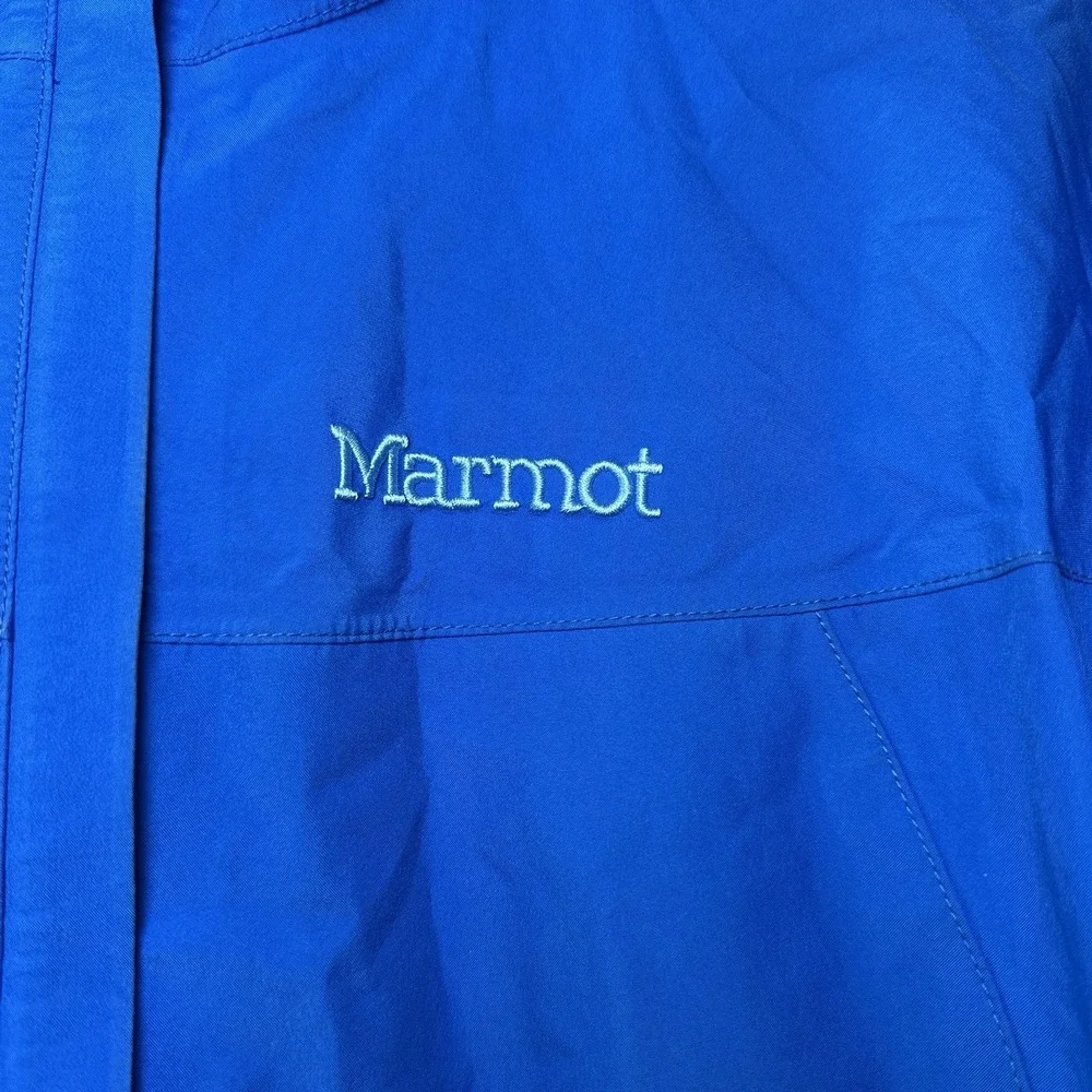 Marmot Gore-Tex Paclite‎ Rain Jacket Blue Men's Size S Waterproof Hiking